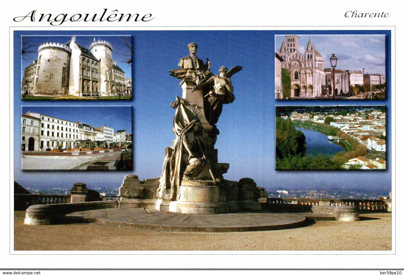 16 ANGOULEME  LE MONUMENT CARNOT SUR LES REMPARTS... MULTI-VUES - Angouleme