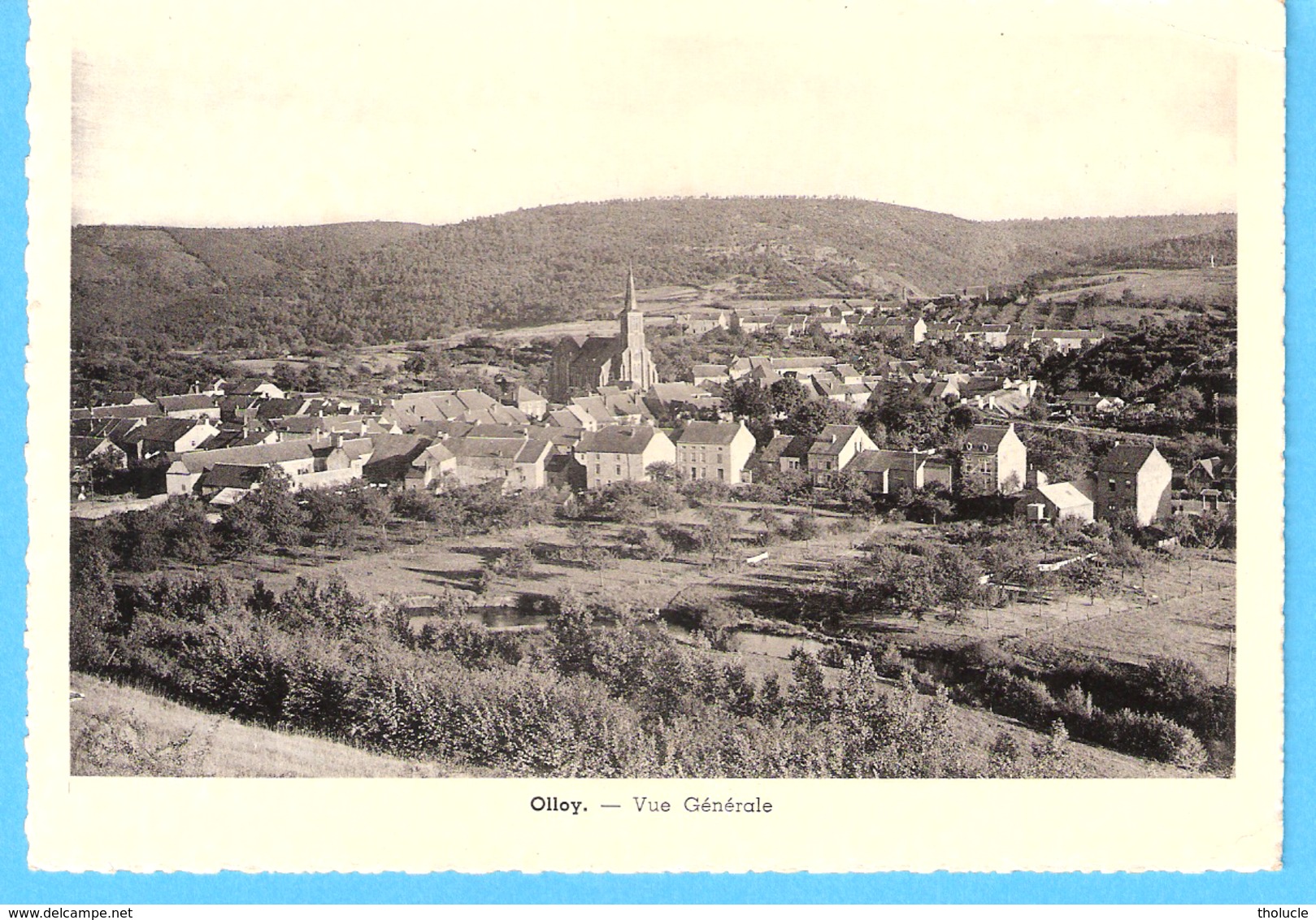 Olloy-sur-Viroin (Viroinval)-+/-1940-vue Générale Du Village Et De L'Eglise -Edit.Desaix/F.Cabaraux, Olloy - Viroinval