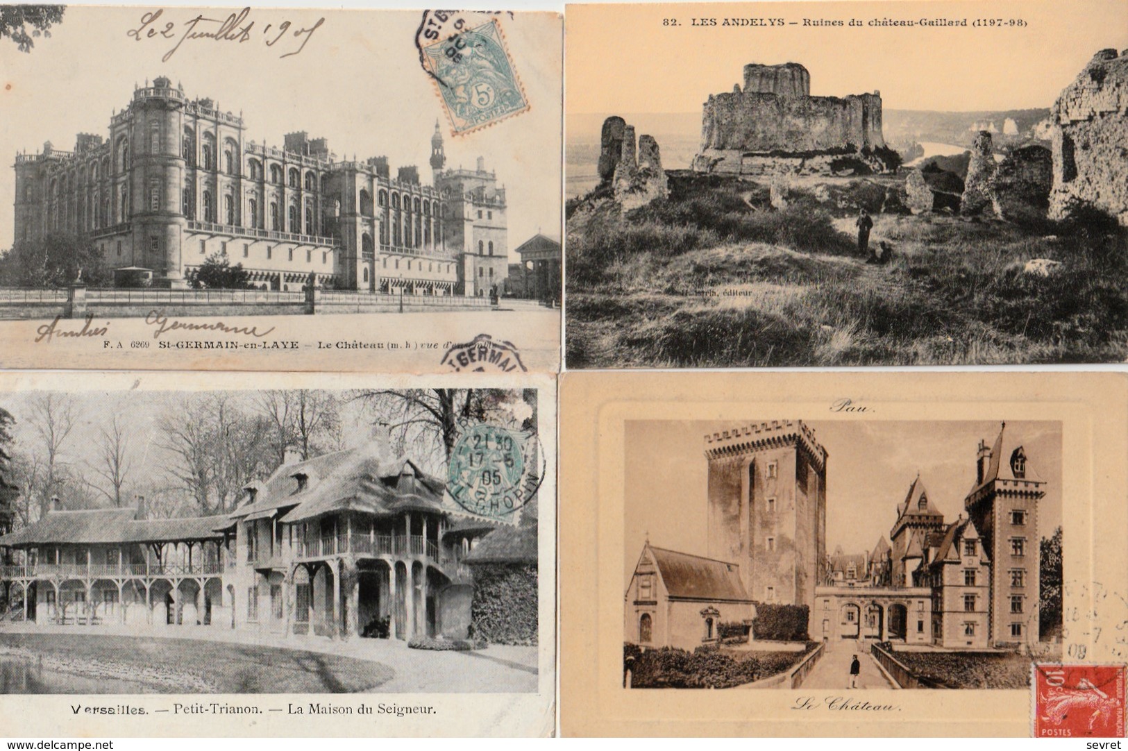 LOT . 300 Cartes  CPA Et CPSM  "Châteaux De France"    Petits Et Grands - 100 - 499 Cartes