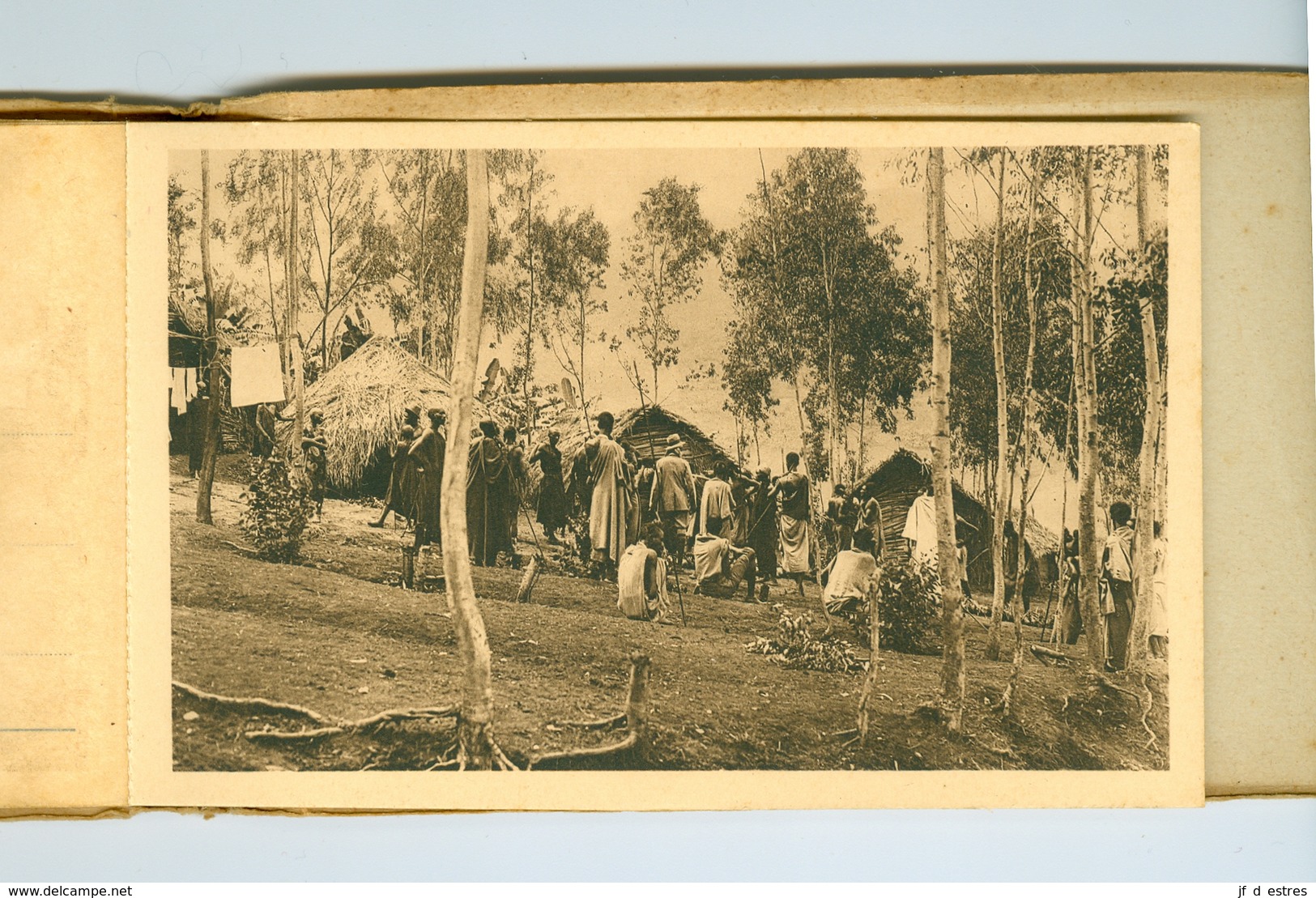 10 CP Ruanda Urundi "Caravane" Ed. Jos Dardenne 1 carnet série 2 E. Vers 1930 Ethnographie Rwanda Burundi