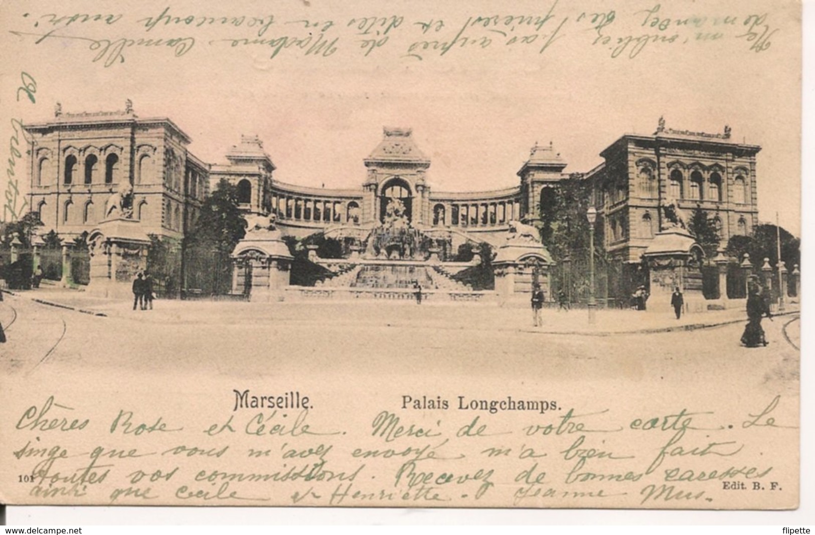 L200A245  - Marseille -  Palais Longchamps - B.F N°101 - Précurseur - Musées