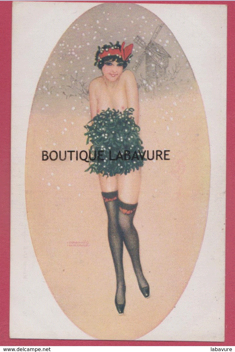 ILLUSTRATEUR---Raphael KIRCHNER---Le Manchon De Gui--femme Nue--belle Carte - Kirchner, Raphael