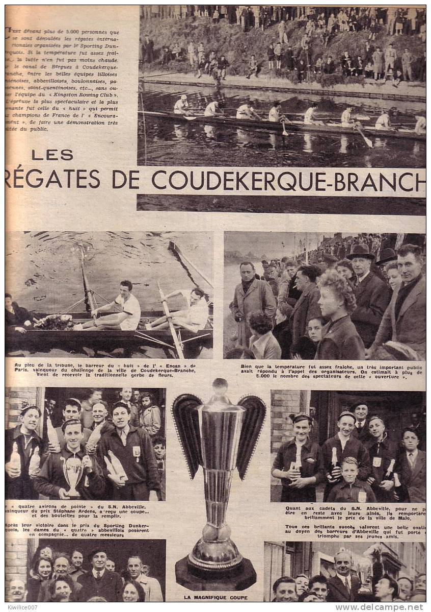 Les Regates D Aviron De Coudekerque-Branche En  1951  Dunkerque - Non Classés