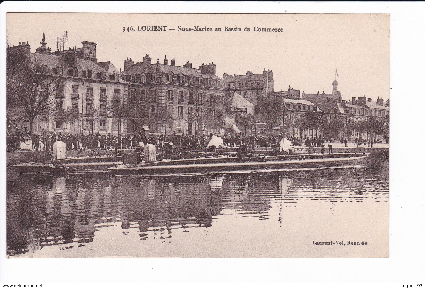 346 - LORIENT - Sous-Marins Au Bassin Du Commerce - Lorient