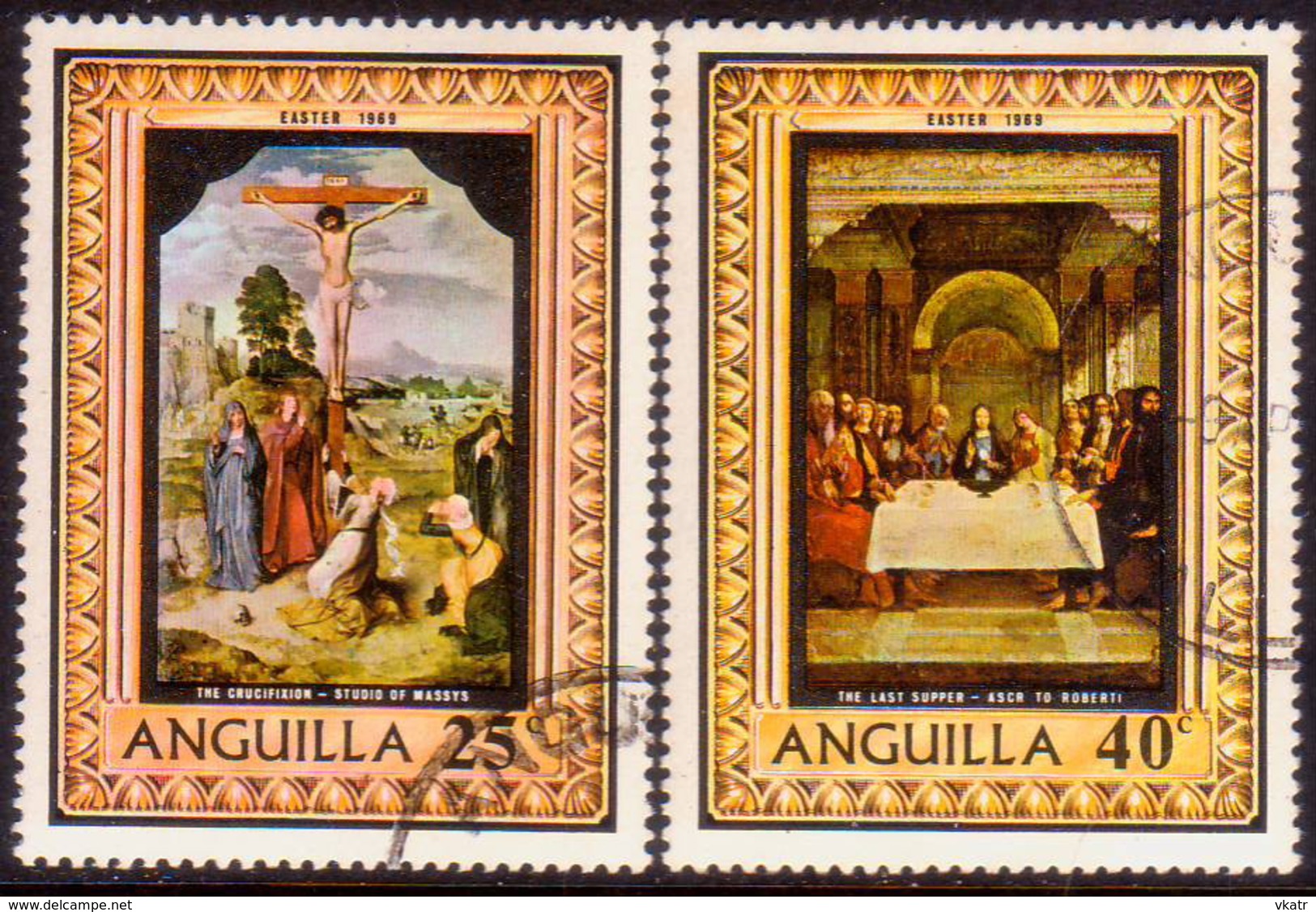 Anguilla 1969 SG #53-54 Compl.set Used Easter - Anguilla (1968-...)