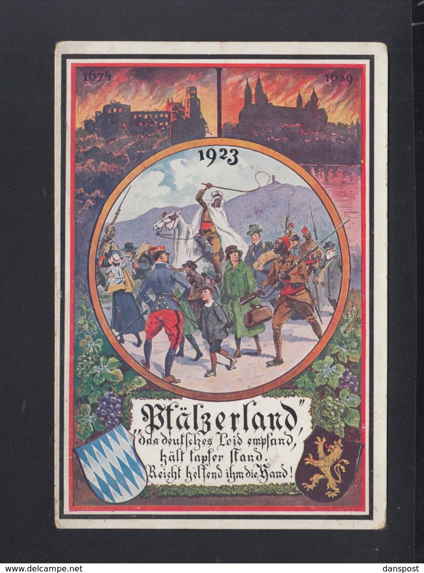 Dt. Reich PK Rheinland Besetzung Pfalzwoche Bayer. Hilfswerk 1924 - Geschichte