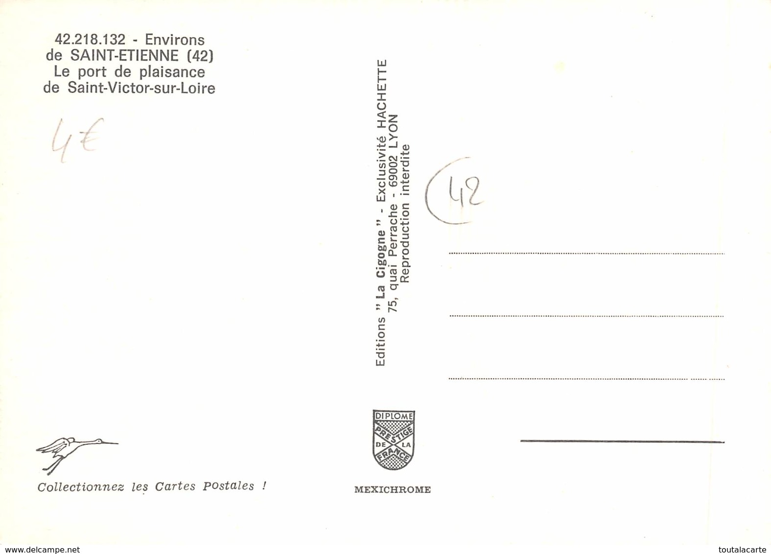 CPSM 42 ENVIRONS ST ETIENNE LE PORT DE PLAISANCE DE ST VICTOR SUR LOIRE    Grand Format 15 X 10,5 Cm - Saint Etienne