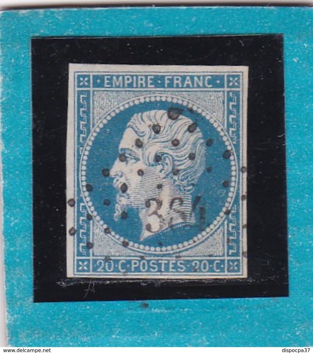 N° 14 A  PC 384  BESSINES / HAUTE-VIENNE  REF 12118  Avec Variété  IND 13  COTE 100€ - 1853-1860 Napoleon III