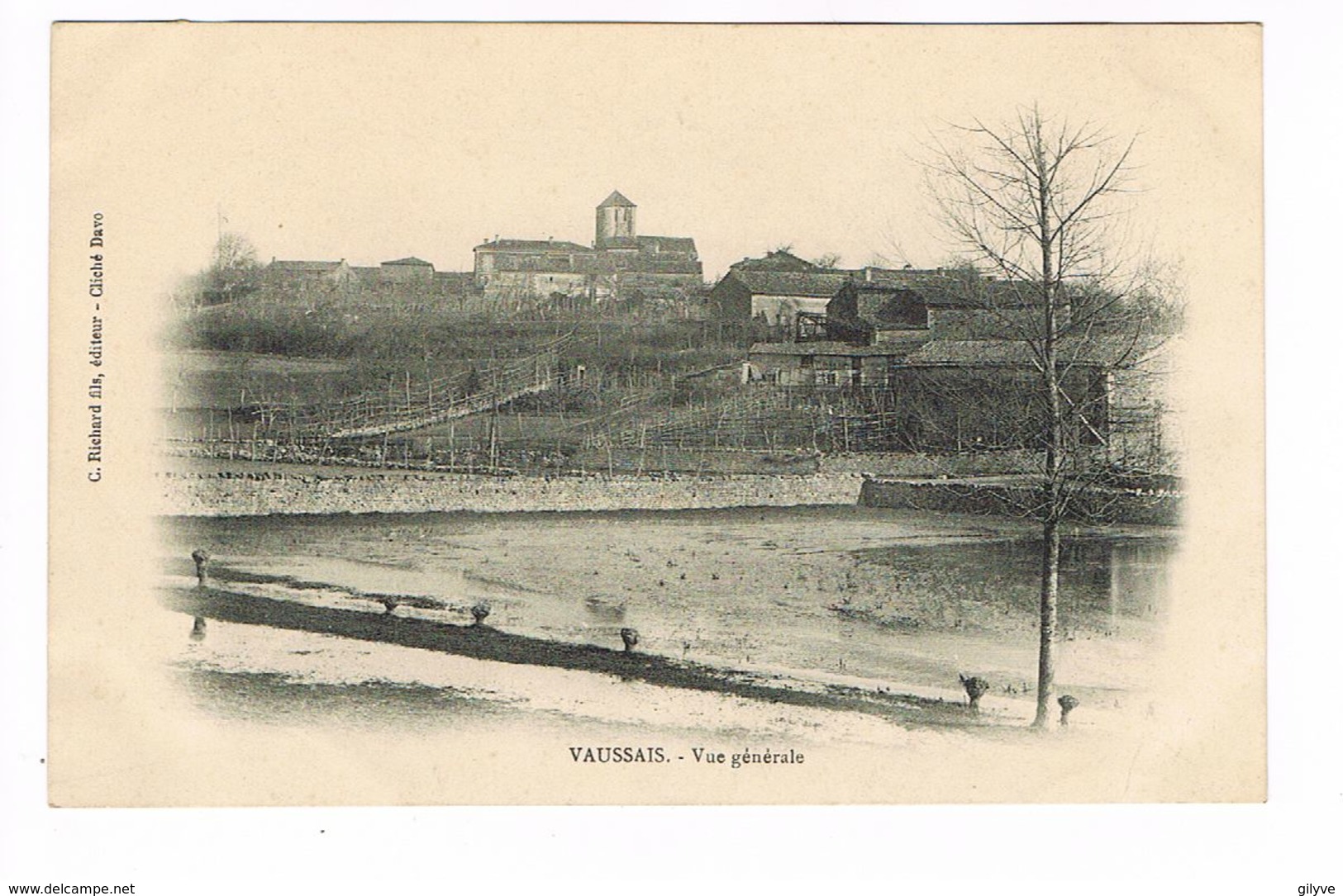 CPA (79) Sauzé Vaussais. Vue Générale.  (B.1255) - Sauze Vaussais