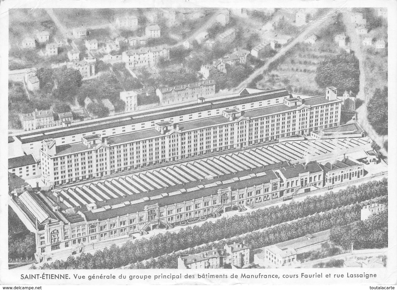 CPSM 42 ST ETIENNE VUE GENERALE DU GROUPE PRINCIPAL DES BATIMENTS DE MANUFACTURE  Grand Format 15 X 10,5 Cm - Saint Etienne