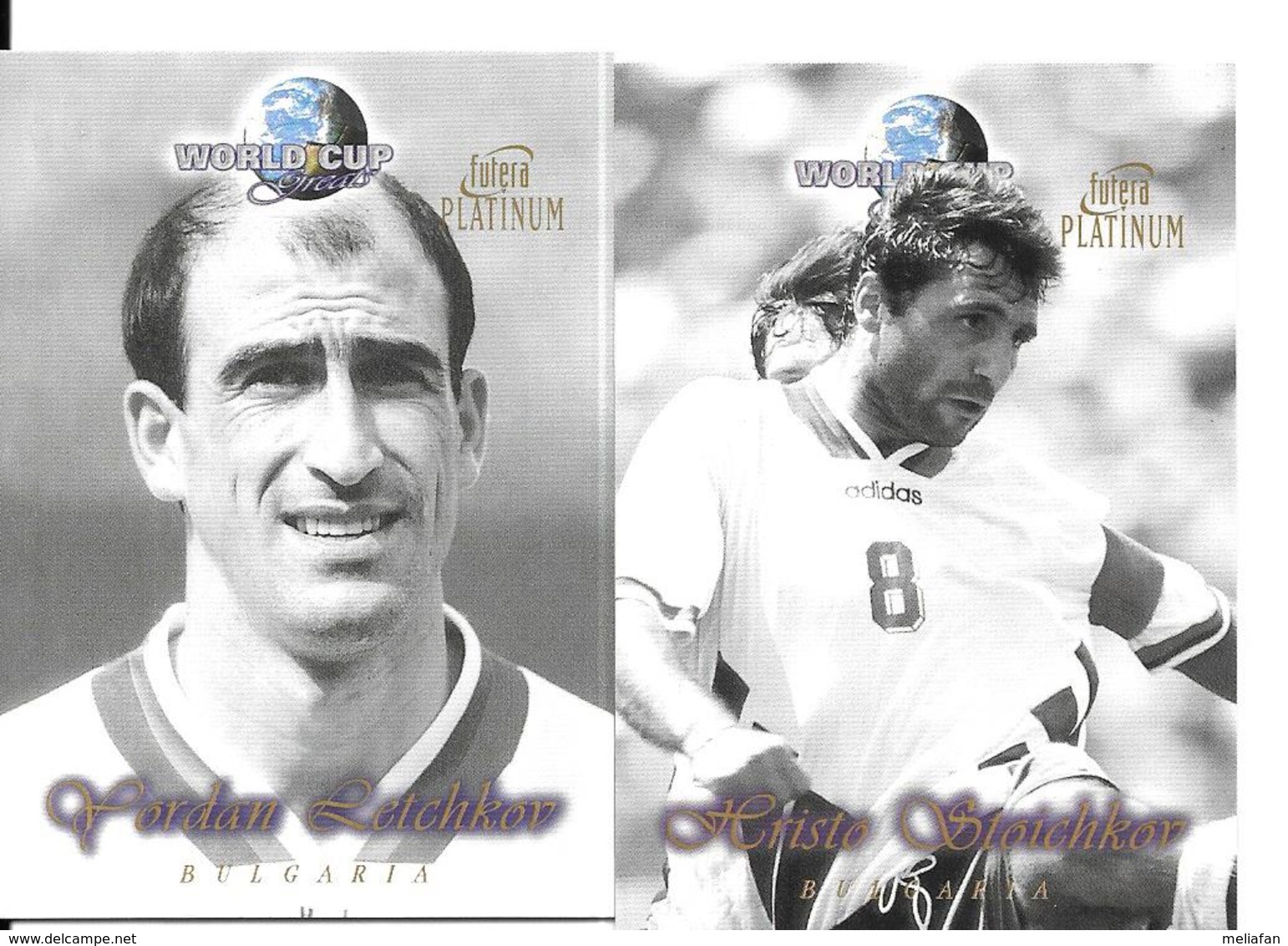 AV80 - TRADING CARD FUTERA PLATINIUM - YORDAN LETCHKOV - HRISTO STOICHKOV - Trading Cards