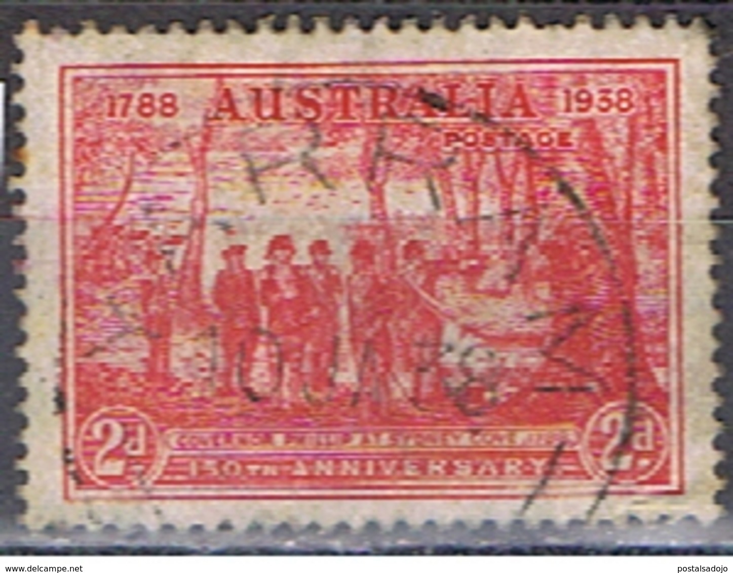 AUSTRALIA 193 //  YVERT 123 // 150 ANNIV. DE SIDNEY // 1937 - Oblitérés