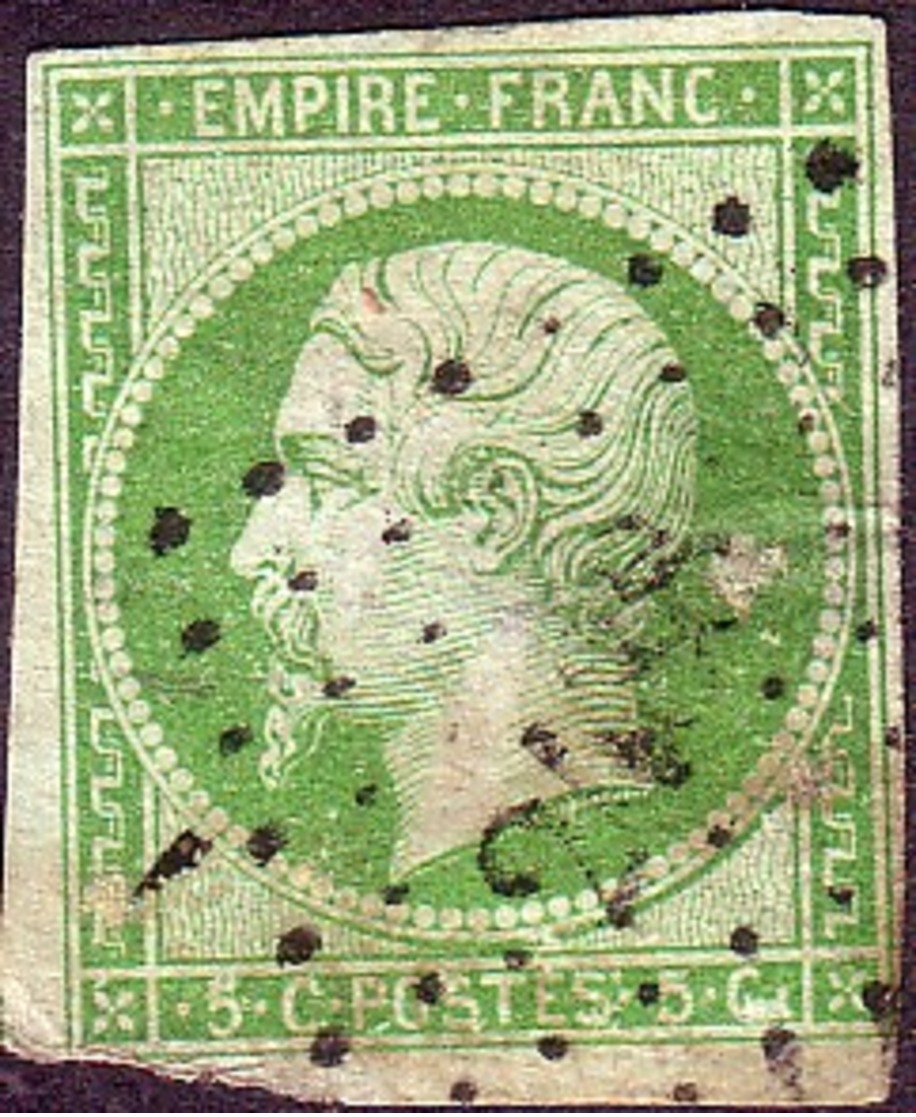 N°12 NAPOLEON III 5 C VERT - 1853-1860 Napoleon III