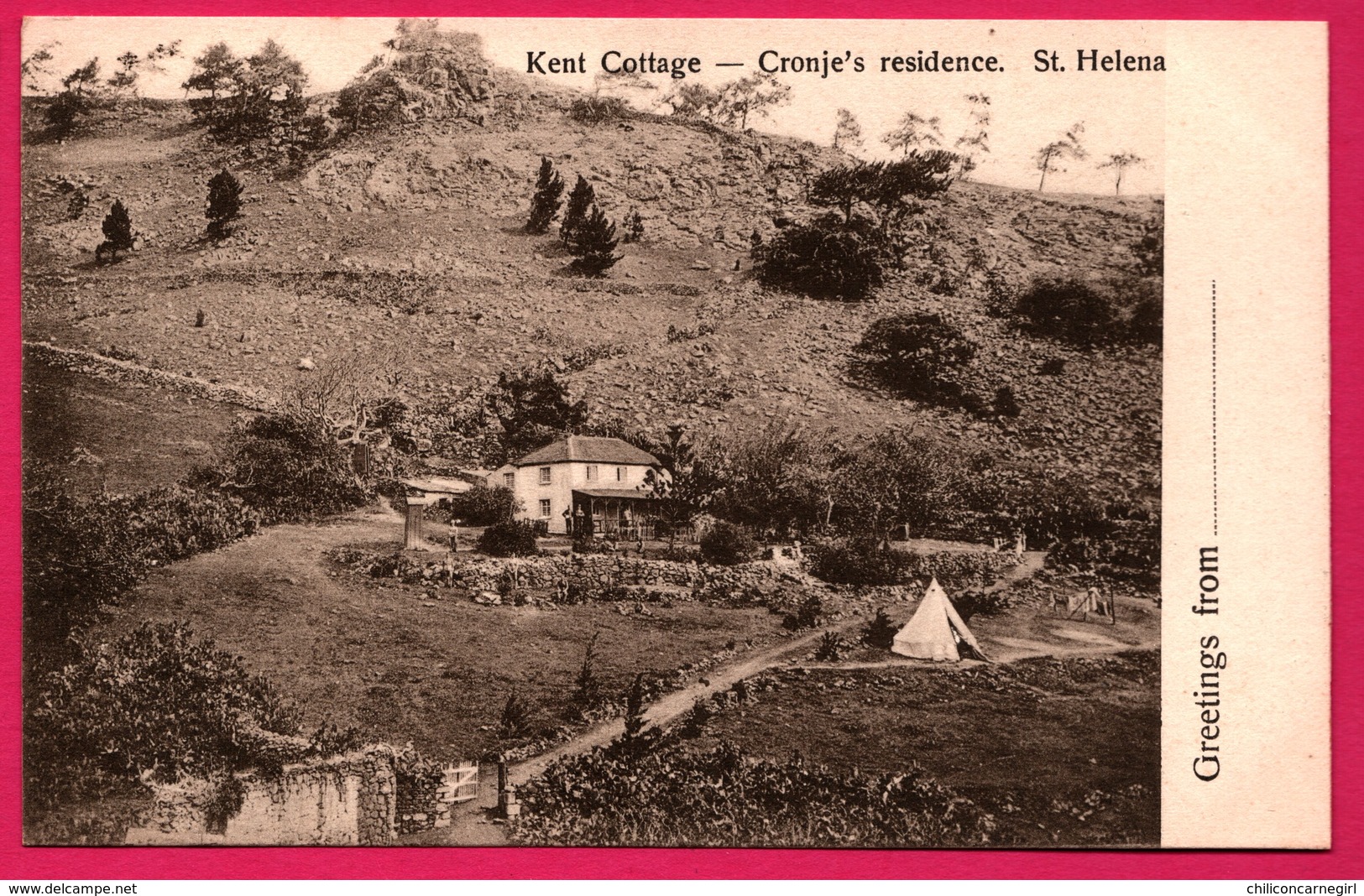 Greetings From - St. Helena - Kent Cottage - Cronje's Residence - T. JACKSON - St. Helena