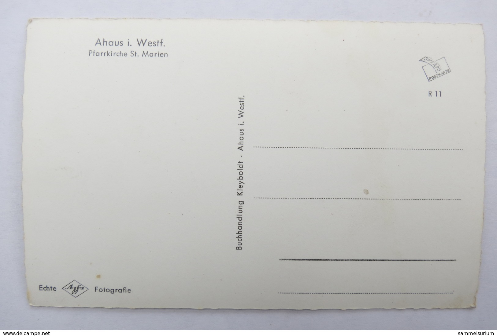 (11/1/26) Postkarte/AK "Ahaus I. Westf." Pfarrkirche St. Marien - Ahaus