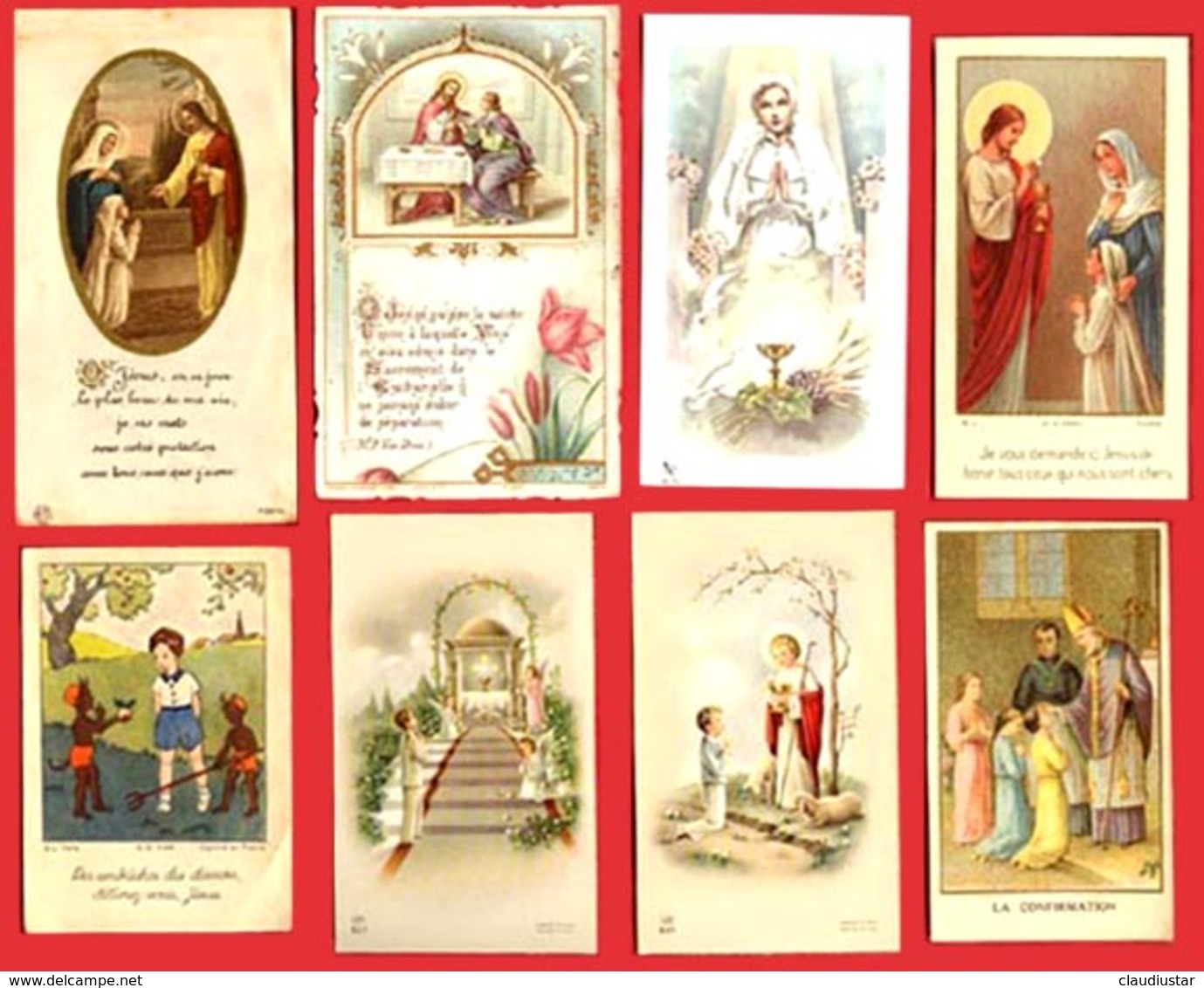 ** LOT  24  CARTES  RELIGIEUSES ** - Religion & Esotérisme