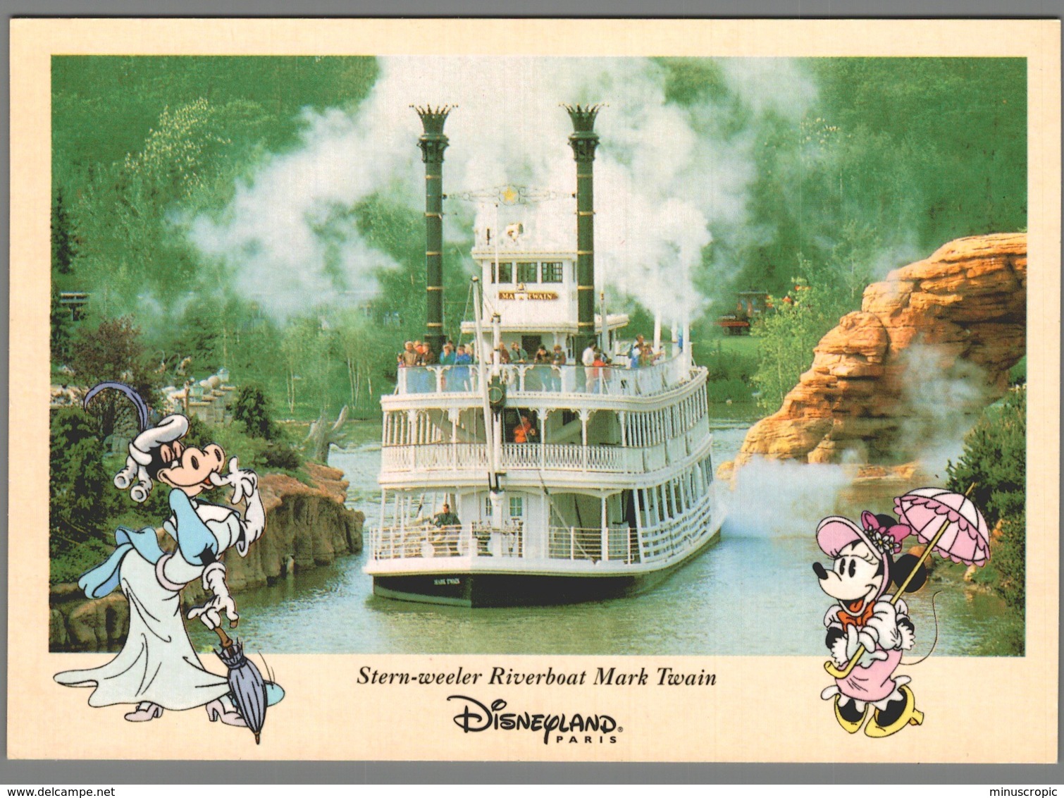 CPM Disneyland Paris - Stern Weeler Riverboat Mark Twain - Disneyland