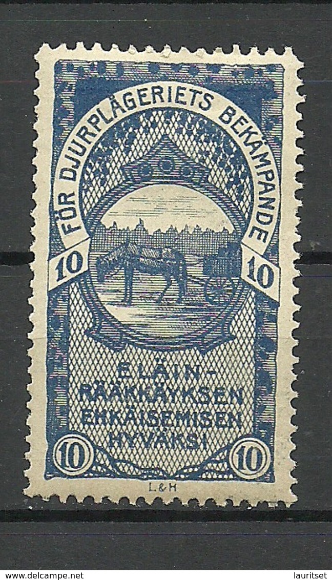 FINLAND FINNLAND Suomi Ca 1905 Animal Protection Horse Charity Wohlfahrt * - Neufs