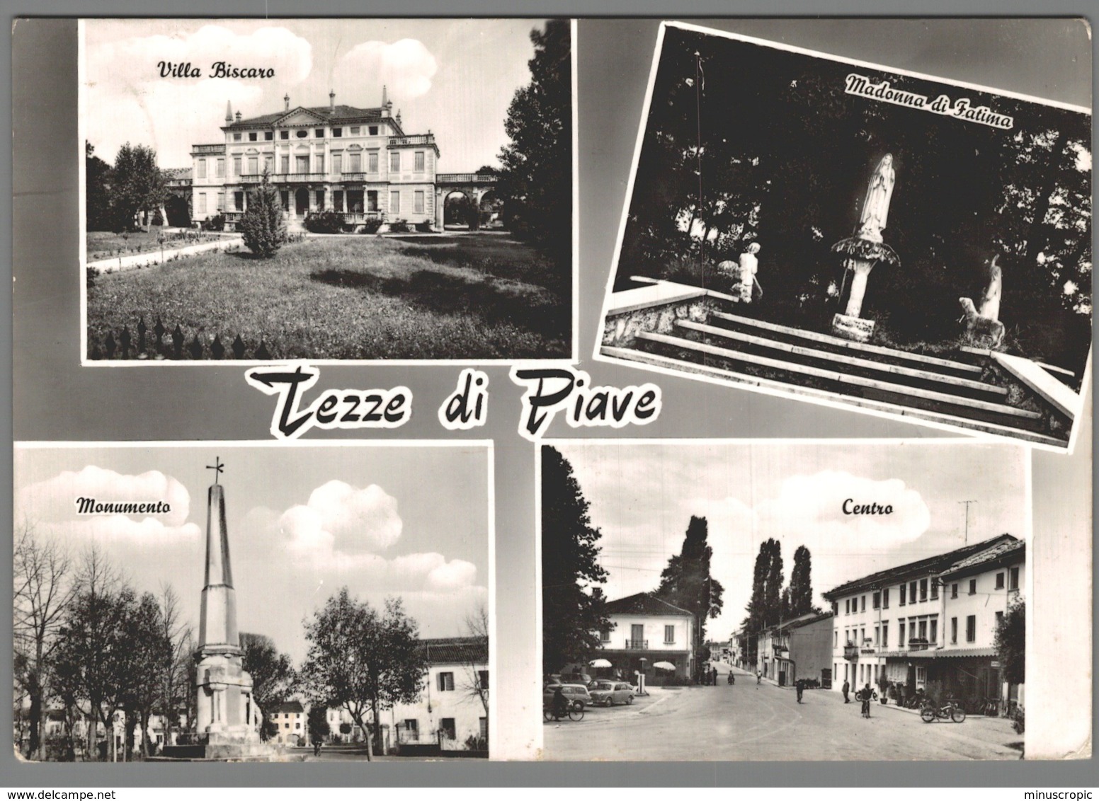 CPSM Italie - Terre Di Piave - Villa Biscaro - Madonna Di Fatima - Monumento - Centro - Altri & Non Classificati