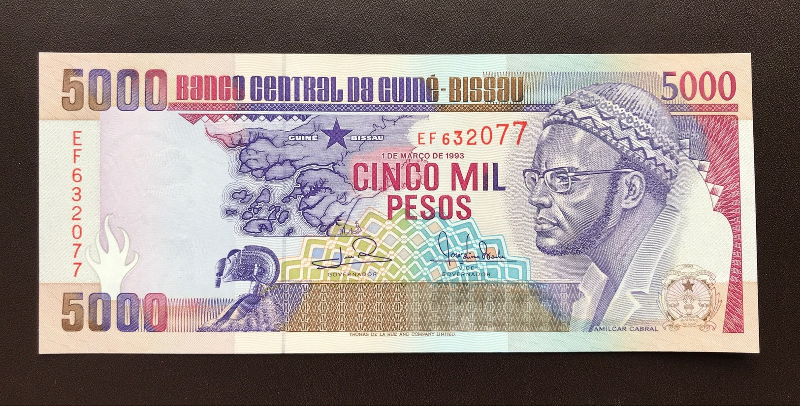 GUINEA BISSAU P14B 5000 PESOS 1993 UNC - Guinee-Bissau