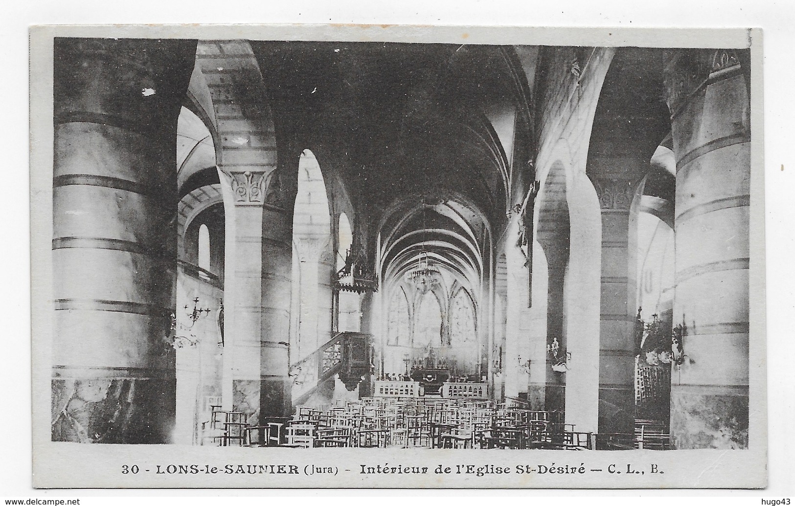 LONS LE SAUNIER - N° 30 - INTERIEUR DE L' EGLISE ST DESIRE - CPA VOYAGEE - Lons Le Saunier