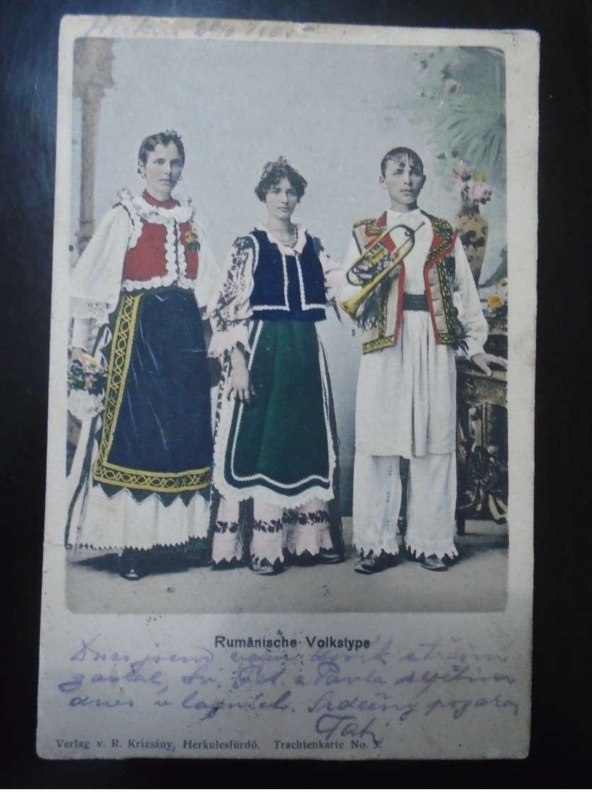 RUMANISCHE VOLKSTYPE - TRAVELLED 1905 - Romania