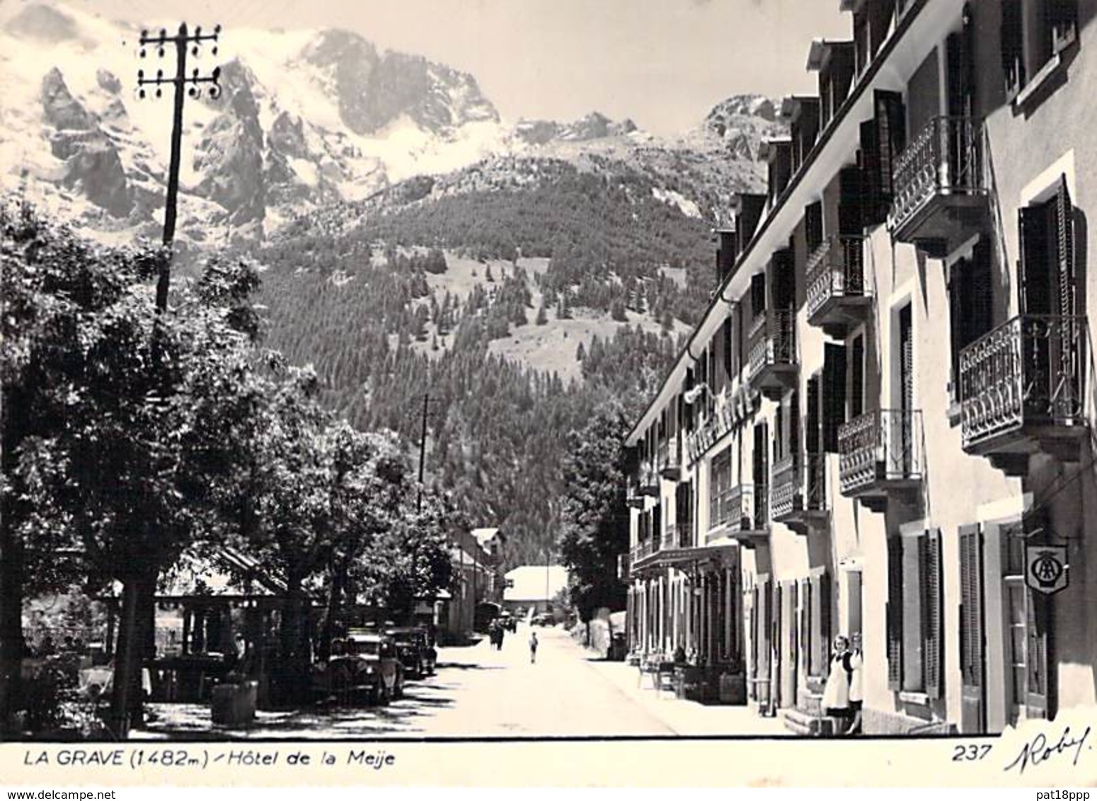 05 - LA GRAVE : HOTEL De La MEIJE - CPSM Dentelée Photo Grand Format - Hautes Alpes - Otros & Sin Clasificación