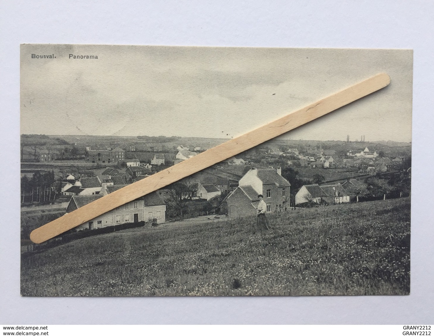 GENAPPE-BOUSVAL «PANORAMA »Panorama ,animée ,femme Dans Champ Fleuri (Édit E.MIESSE -WAUTIÉ) 1909. - Genappe