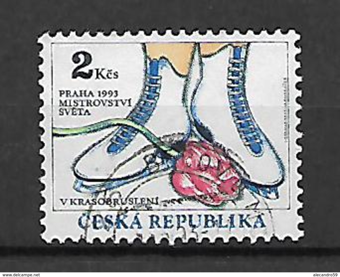 Czech Republic 1993 Figure Skating World Championship  Used - Gebraucht