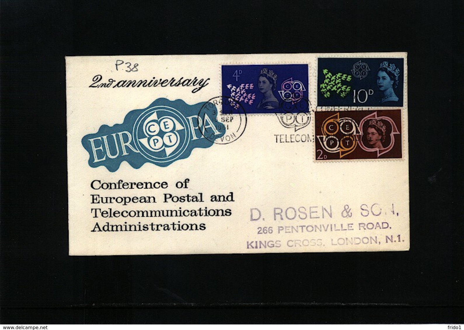 Great Britain 1961 Europa Cept FDC - 1961