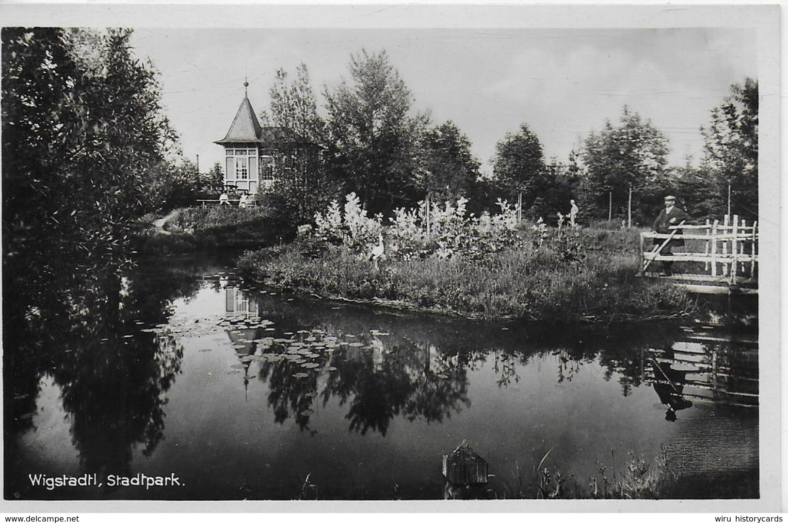 AK 0148  Wigstadtl ( Vitkov ) - Stadtpark ( Mährisch-Schlesien ) / Verlag Grohmann Um 1941 - Schlesien