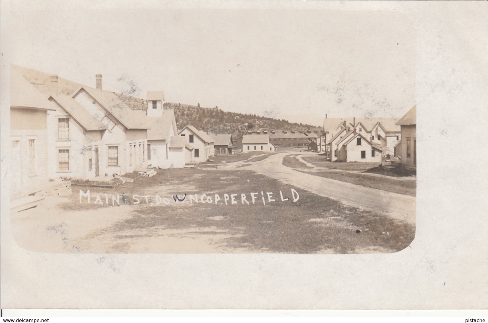 Vintage Real Photo 1905-1910 - Possibly Copperfield Vermont - Village Mining Mine Copper - VG Condition - 2 Scans - A Identifier