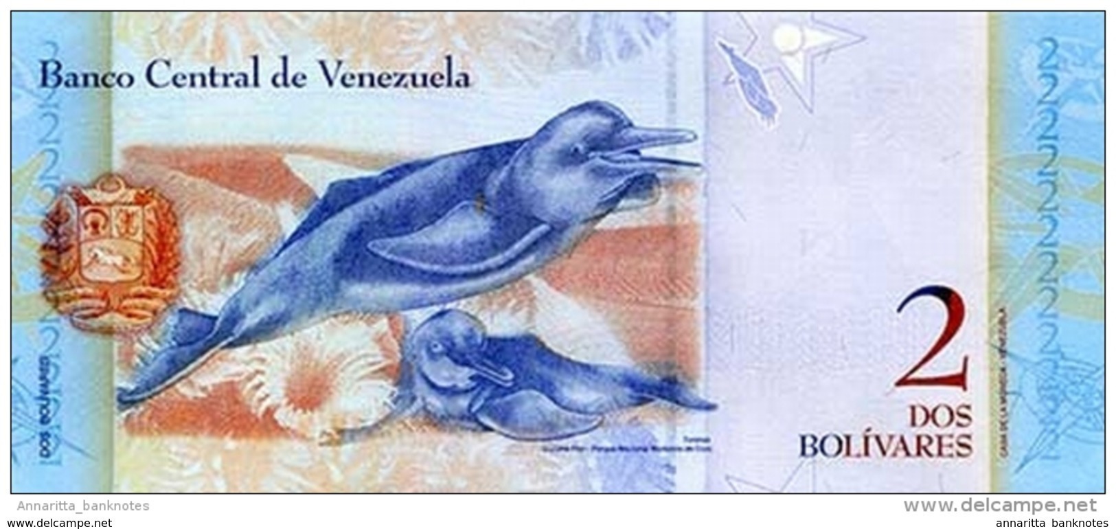 VENEZUELA 2 BOLIVARES 2007 P-88b UNC 24.5.2007 [VE088b] - Venezuela