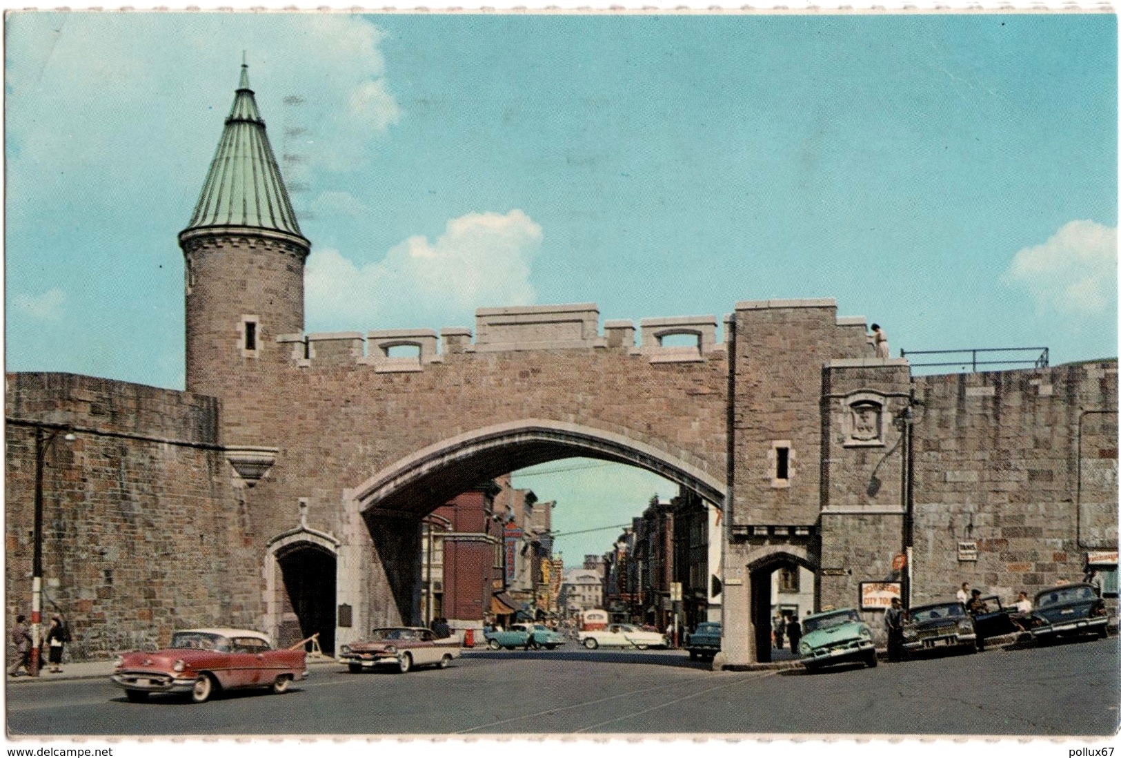 CPSM DE QUEBEC  (CANADA)  THE ST. JOHN GATE - Québec – Les Portes
