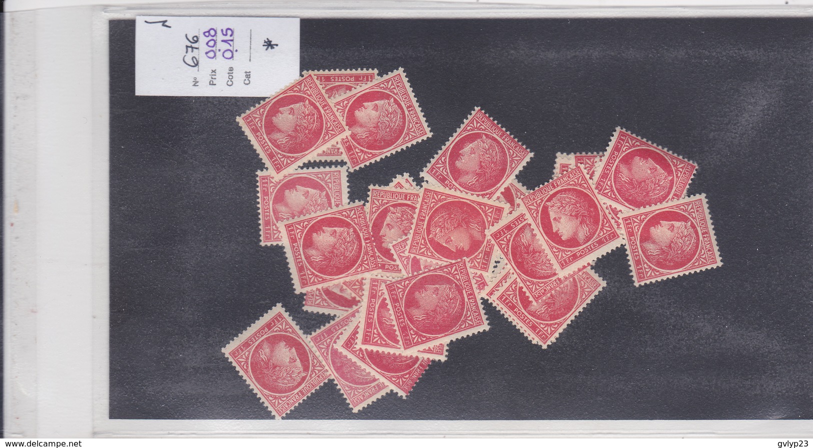 UN LOT DE 615TIMBRES POUR GROSSISTE / CéRè MAZELIN /NEUF**/NEUF*/NSG/ AU 1 1/10° DE LA COTE YVERT 2015