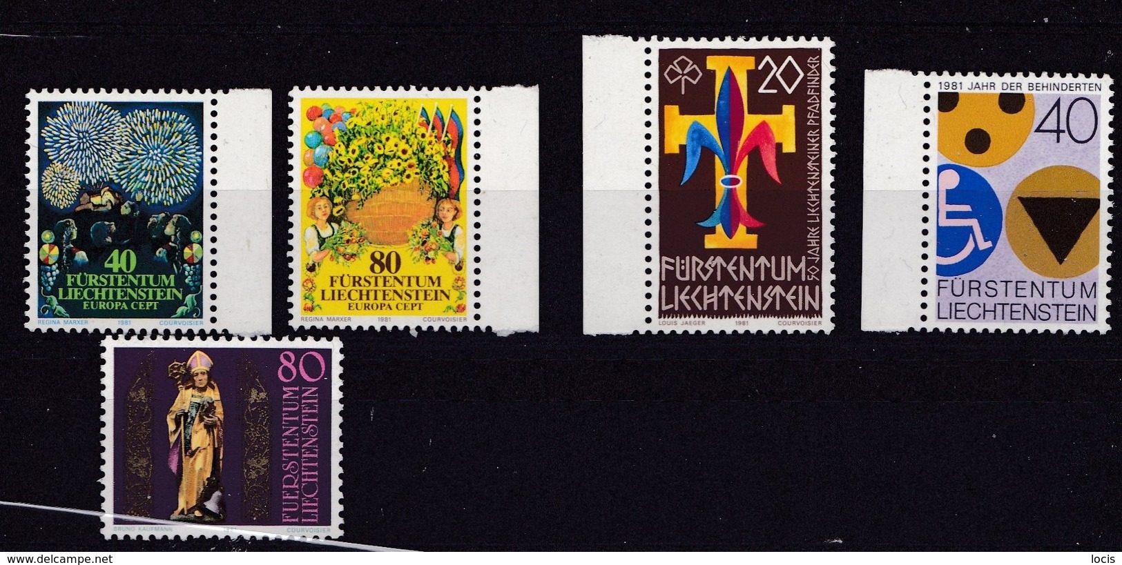 LIECHTENSTEN 1981 MNH** Different Stamp - Collections