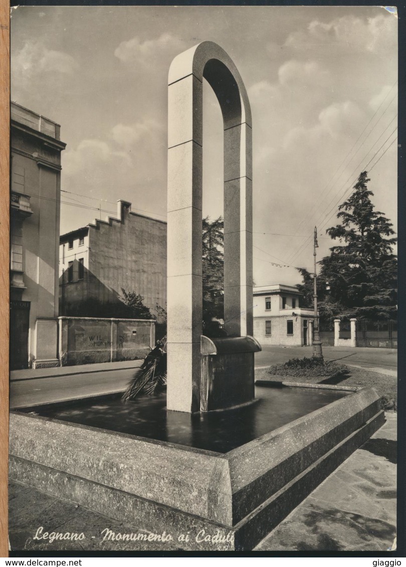 °°° 13276 - LEGNANO - MONUMENTO AI CADUTI (MI) 1955 °°° - Legnano