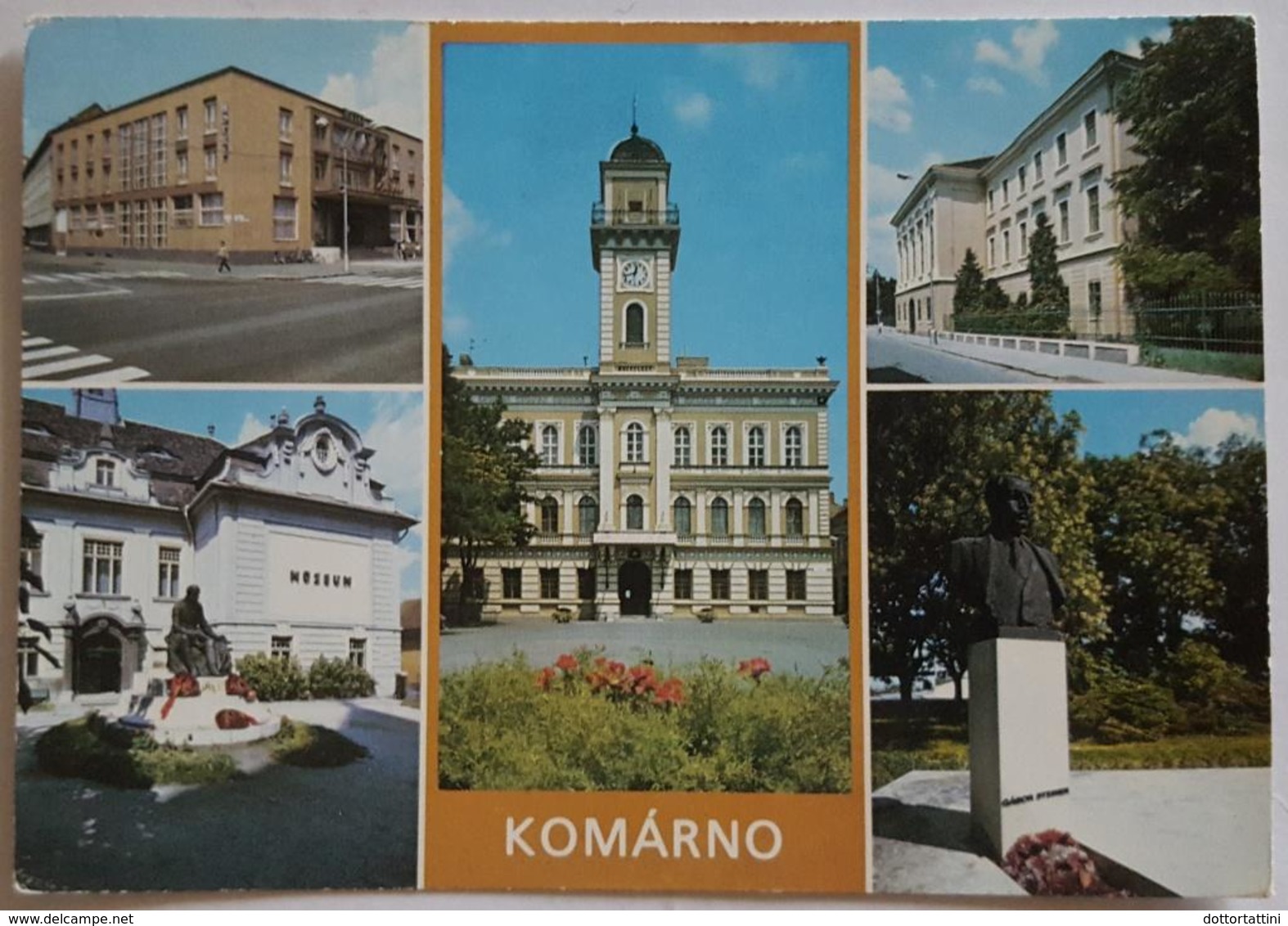 KOMARNO - Ceskoslovensko (CZECH REPUBLIK) - Hotel Europa - Oblastne Podunajske Muzeum - Budova MsNV  Vg - Repubblica Ceca