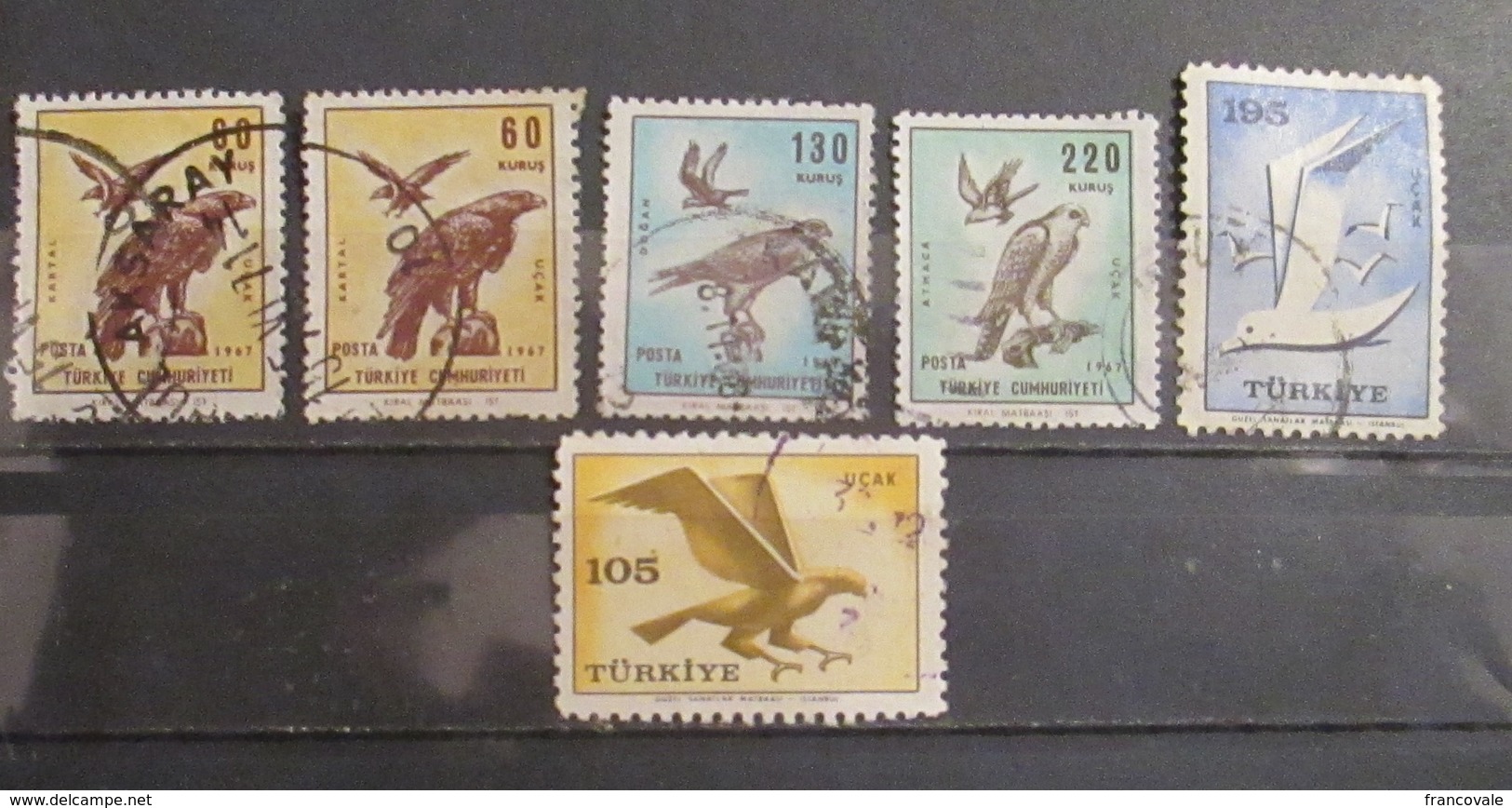 Turchia Turkey 1959 - 1967 Birds Uccelli - Usati