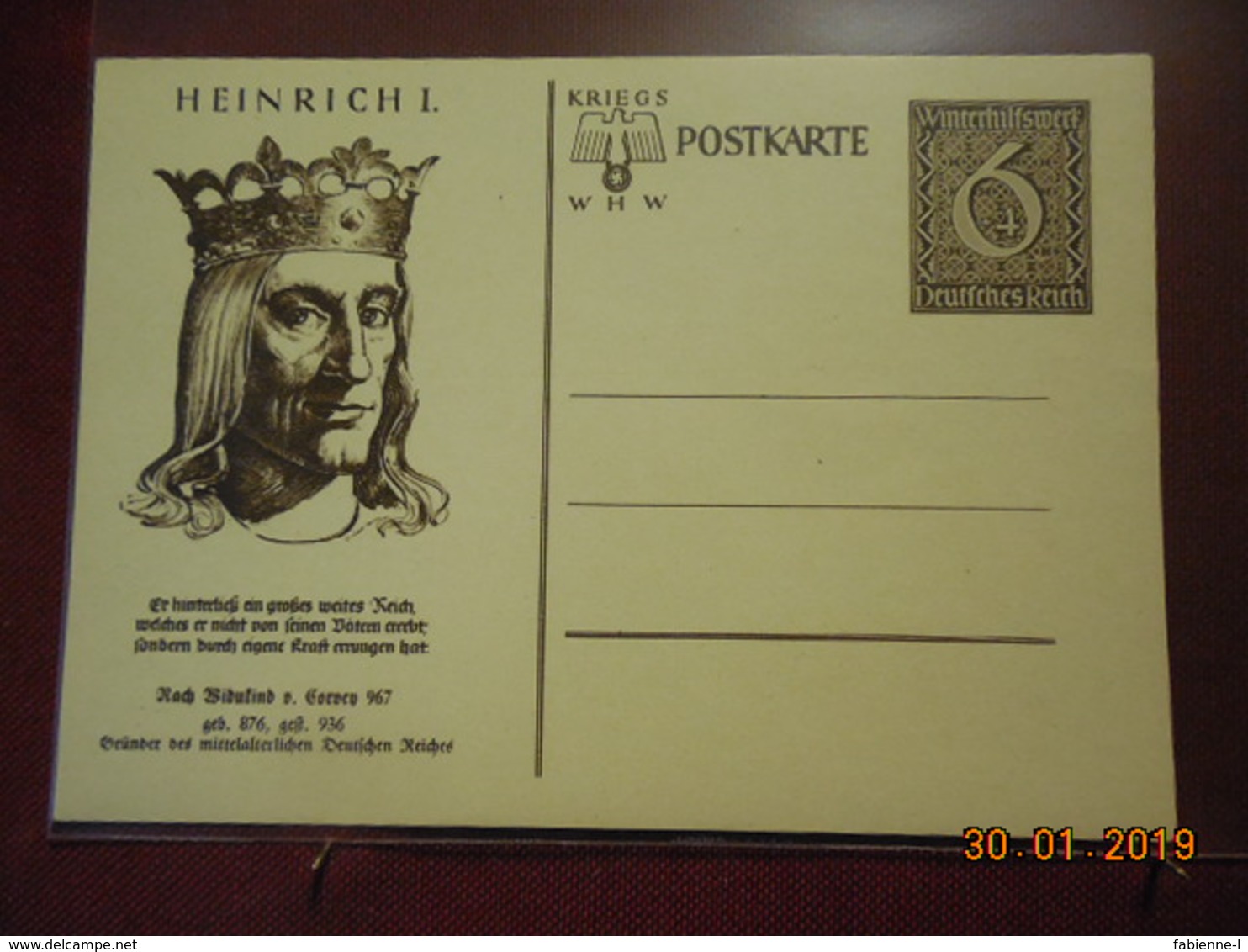 Entier Postal D Allemagne Illustrée - Briefe U. Dokumente