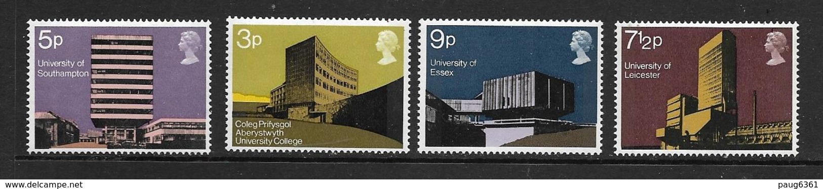 GRANDE-BRETAGNE 1971 BATIMENTS UNIVERSITAIRES YVERT N°646/49  NEUF MNH** - Neufs