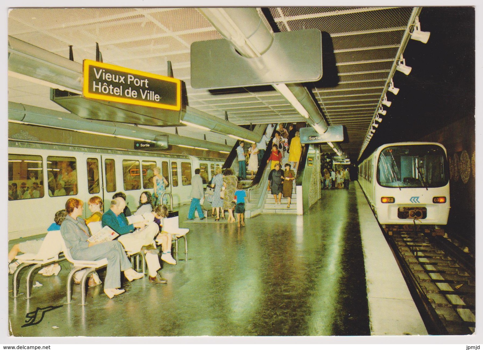 13 - LE METRO DE MARSEILLE - La Station Vieux Port - Hôtel De Ville ... - Editions La Cigogne N° 13.055.42 - Non Classés