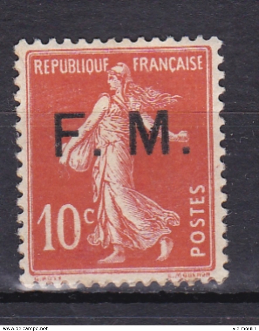 FRANCE TIMBRE DE FRANCHISE N° 5 SEMEUSE  10C ROUGE * - Timbres De Franchise Militaire