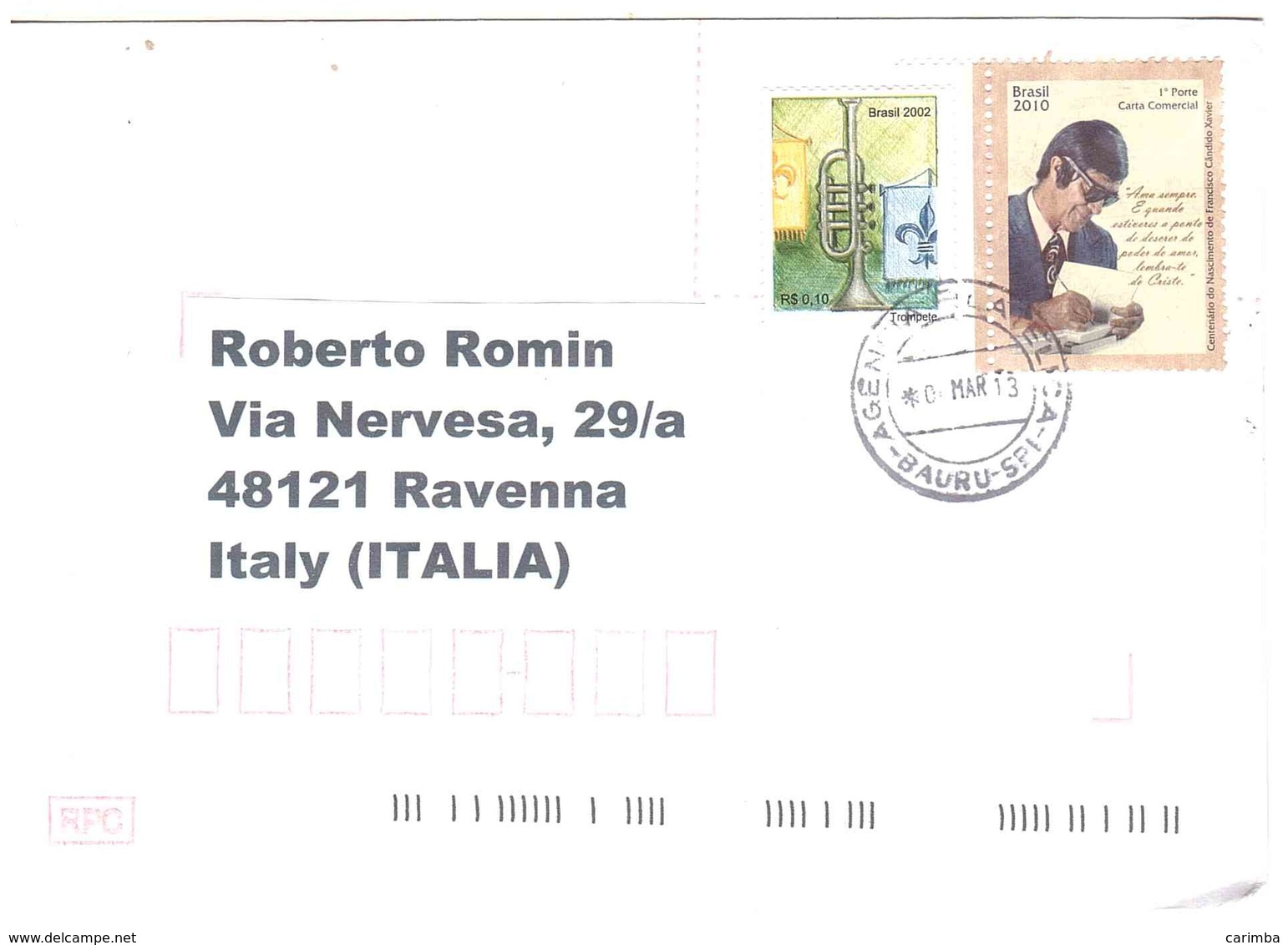 LETTERA X ITALY - Storia Postale