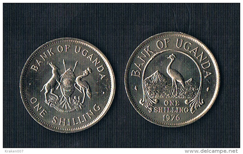 Uganda 50 Cents 1976 - KM#4a ( Magnetic)- Rare! - Uganda