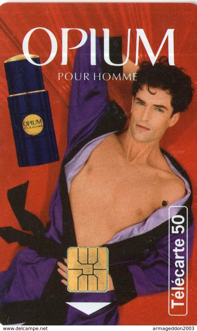 N°05 / TÉLÉCARTE 1995 OPIUM POUR HOMME YVES SAINT LAURENT   50 U  - / VOIR DOS - Paysages