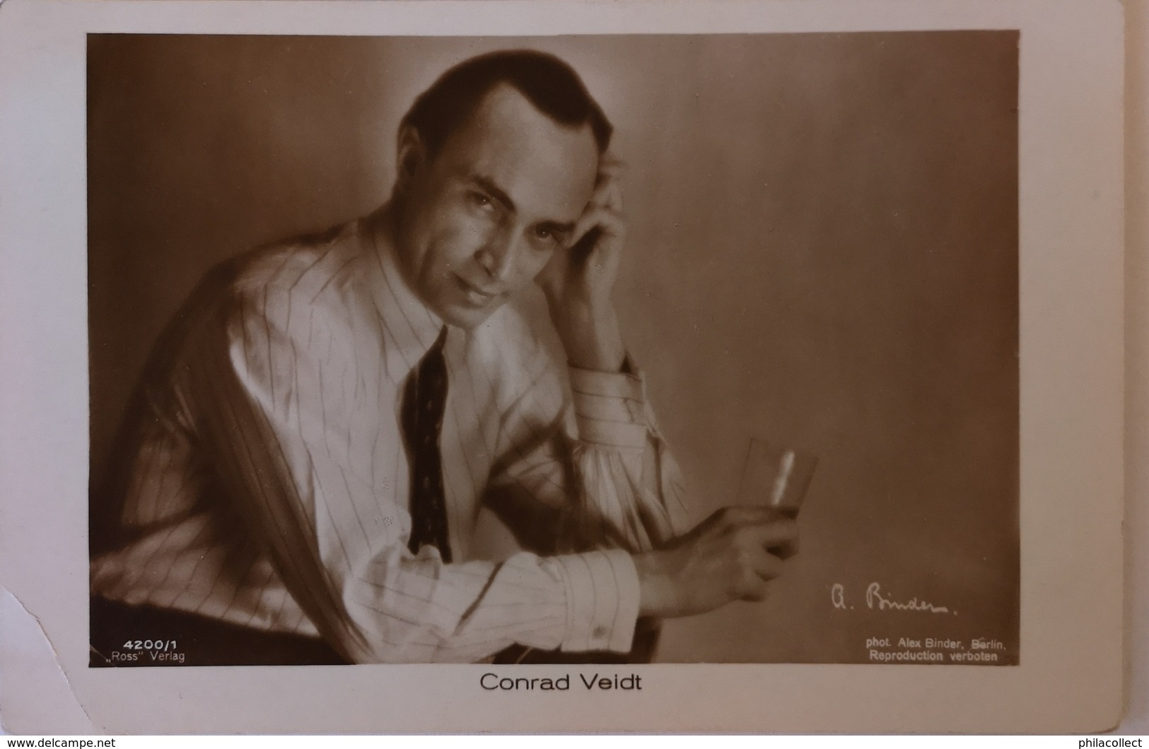 Conrad Veidt / Photo Alex Binder // Ross Verlag Used NL 1934 - Acteurs