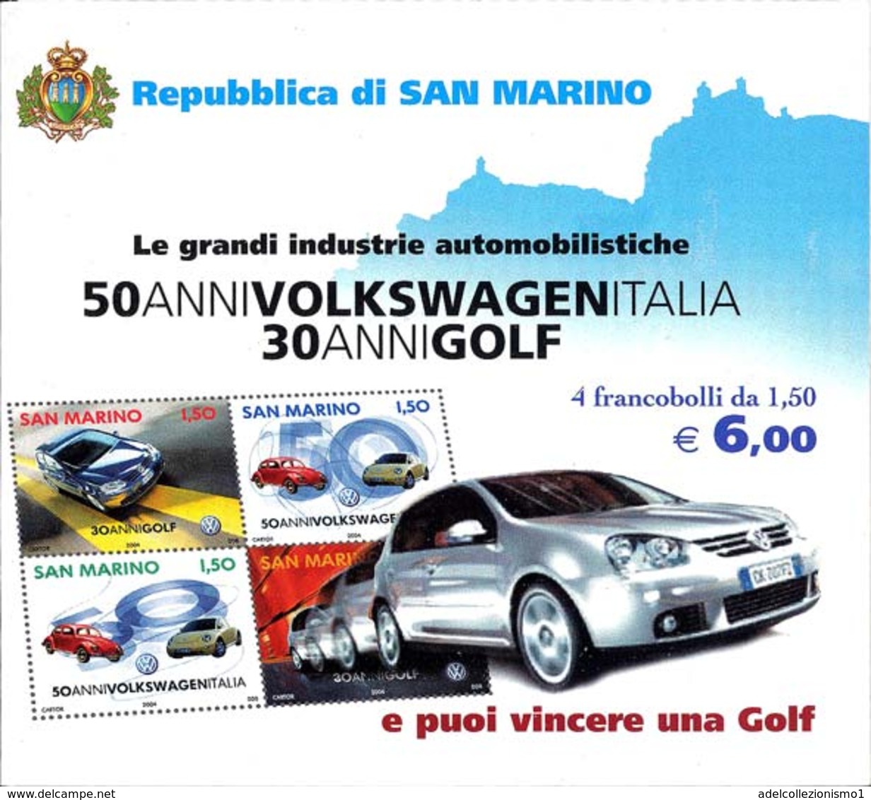 90692) SAN MARINO-Volkswagen - LIBRETTO - 21 Maggio 2004 - Libretti