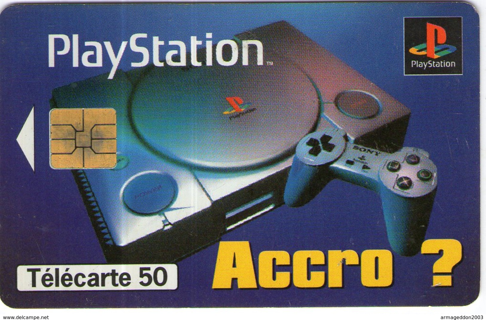 N°05 / TÉLÉCARTE 1996 SONY LA PLAYSTATION    50 U  - / VOIR DOS - Spiele