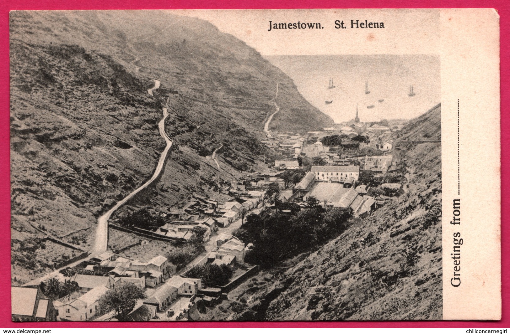 Greetings From St. Helena - Jamestown - T. JACKSON - Saint Helena Island